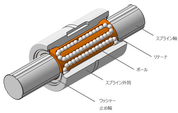 スプラインの構造